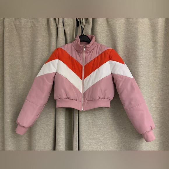 Vintage looking crop bomber jacket - Picture 1 of 2